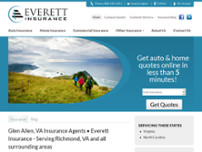 Screenshot for https://www.everettinsurance.com/