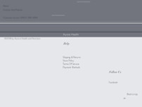 Aurora Health and Nutrition website screenshot