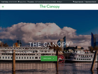 The Canopy Apartments website screenshot