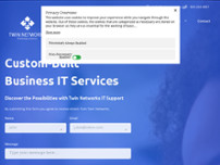 Screenshot for https://twinnetworks.com/