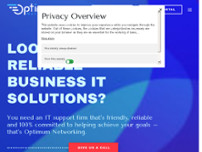 Optimum Networking, Inc. website screenshot
