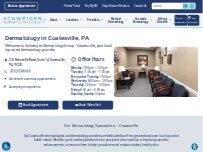 Website Screenshot Schweiger Dermatology Group - Coatesville