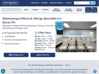 Website Screenshot Schweiger Dermatology & Allergy - Exton