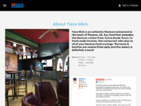 Taco Mich website screenshot