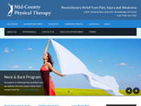 Mid-County Physical Therapy website screenshot