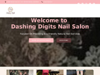 Dashing Digits Nail Salon website screenshot