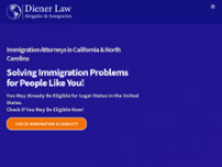 Diener Law website screenshot