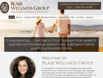 Blair Wellness Group - Dr. Cassidy F. Blair website screenshot