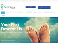 Northern Virginia Foot & Ankle Associates website screenshot