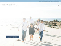 Serene Dental Center website screenshot