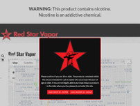 Red Star Vapor & CBD website screenshot