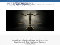 Jack R. Wilson, III PLC website screenshot