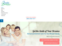Dr. Jason A. Phillips - Family Dentistry of Knoxville website screenshot