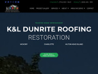 K&L Dunrite Roofing and Restoration website screenshot