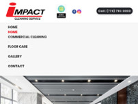 Impact Commercial Cleaning Service website screenshot