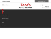 Taso's Auto Repair website screenshot