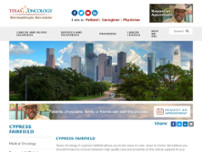 Screenshot for https://www.texasoncology.com/cancer-centers/cypress/cypress-fairfield