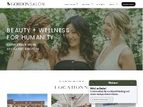 Website Screenshot Gordon Salon Glenview