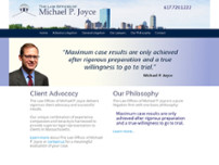 The Law Offices of Michael P. Joyce, P.C website screenshot