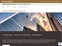 Website Screenshot Cypress Wealth Management Wells Fargo Advisors Financial Network