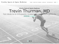 Vitality Spine & Sports Medicine: Trevin Thurman, MD website screenshot