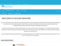 Screenshot for https://leclairskincare.com