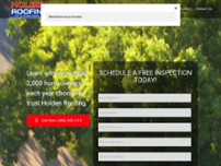 Holden Roofing website screenshot