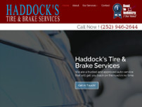 Haddock's Tire & Brake Service website screenshot