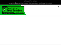 Screenshot for https://samuelstreeservice.com/
