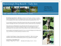 Browning's Dog Ranch - Tails Inn website screenshot