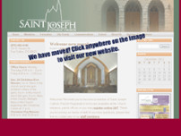 Saint  Joseph's Catholic Church website screenshot