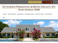 South Jersey Periodontics & Dental Implants, LLC website screenshot