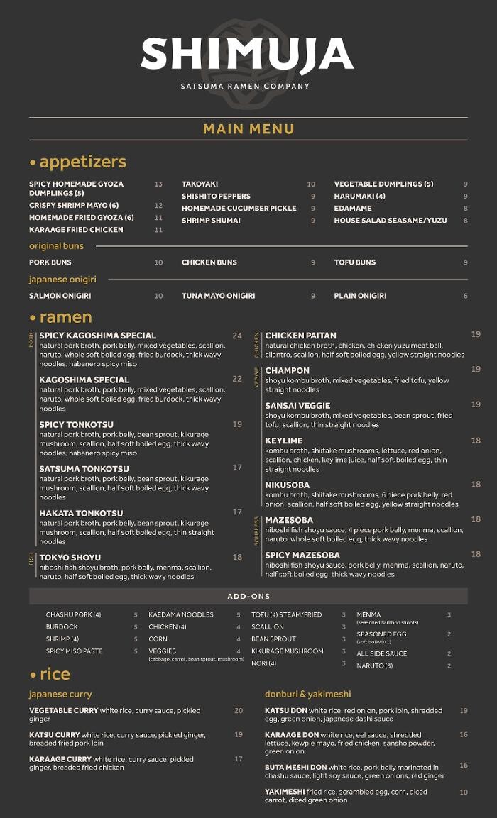 Images Shimuja Ramen