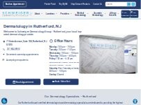 Website Screenshot Schweiger Dermatology Group - Rutherford
