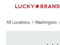 Website Screenshot Lucky Brand