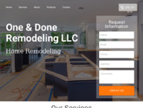 One & Done Remodeling LLC website screenshot