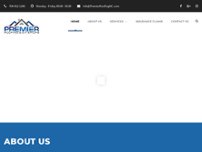 Premier Roofing & Exteriors website screenshot