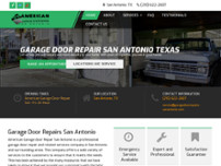 American Garage Door Repair San Antonio website screenshot