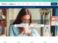 Aspire Allergy & Sinus website screenshot