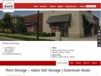 Website Screenshot Idaho Self Storage