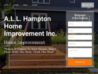 A.L.L. Hampton Home Improvement Inc. website screenshot