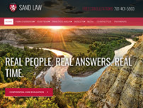 Sand Law, PLLC website screenshot