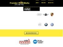 Website Screenshot Precision MotorWerks, German Car Repair