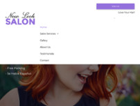 New Look Salon website screenshot