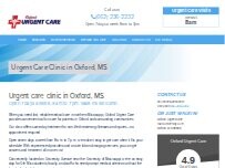 Website Screenshot Oxford Urgent Care