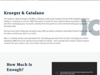 Krueger & Catalano (K&C) website screenshot