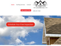 RE Roofing and Construction website screenshot