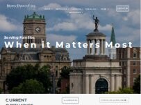 Website Screenshot Brown Dawson Flick Funeral Home