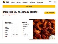 Website Screenshot Buffalo Wild Wings