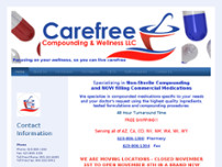 Carefree Compounding & Wellness website screenshot